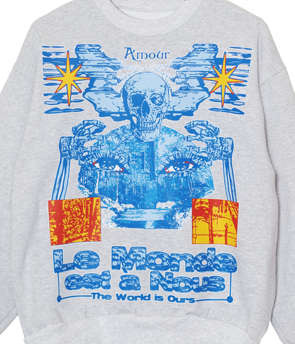 The World Is Ours Kids Crewneck