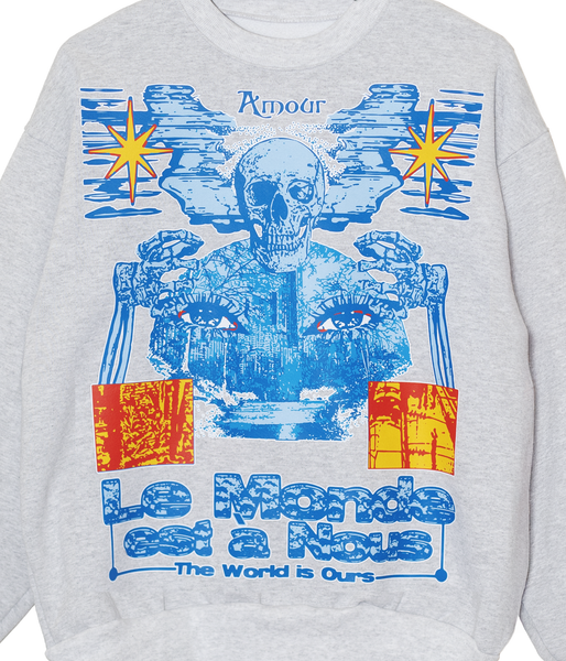 The World Is Ours Kids Crewneck