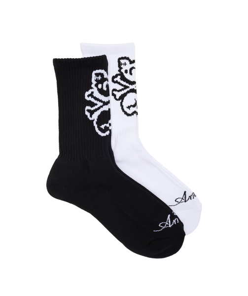 Amour Socks Woven Skull Two-Pack