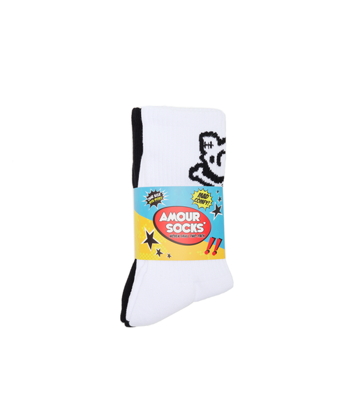 Amour Socks Woven Skull Two-Pack